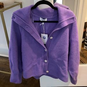 Collared soft cardigan